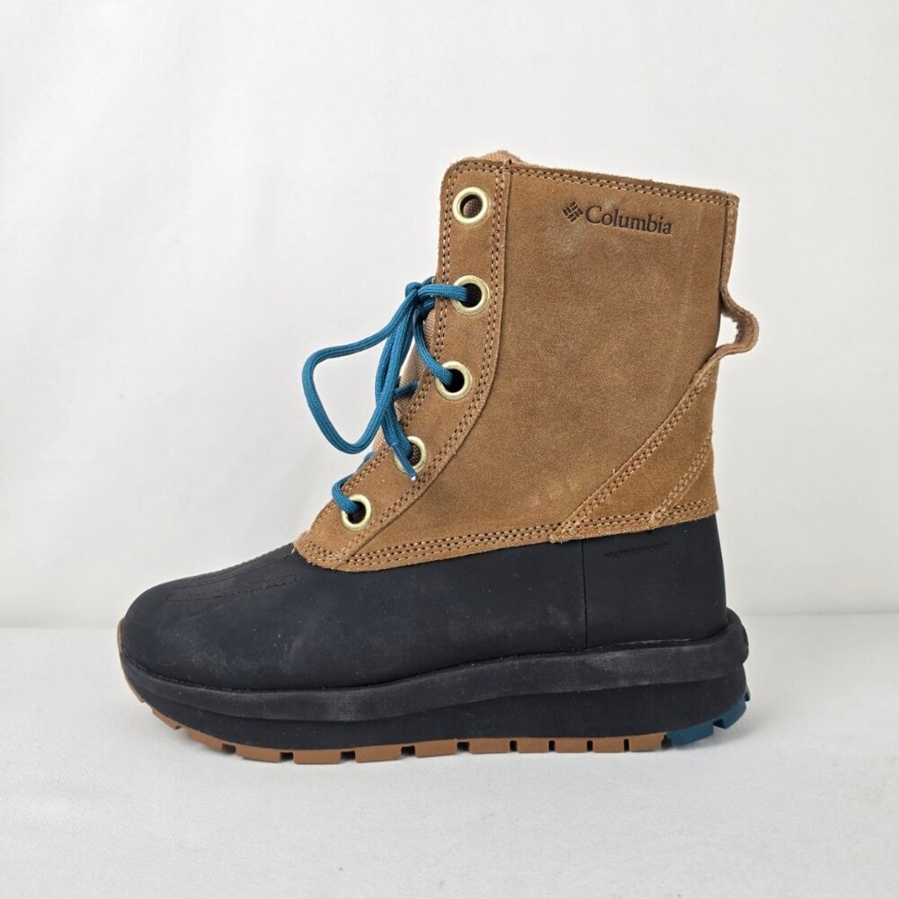 Columbia Brown Suede Waterproof Moritza Shield Omni-Heat Boots Size 6